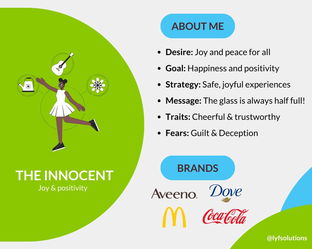 The Innocent brand archetype