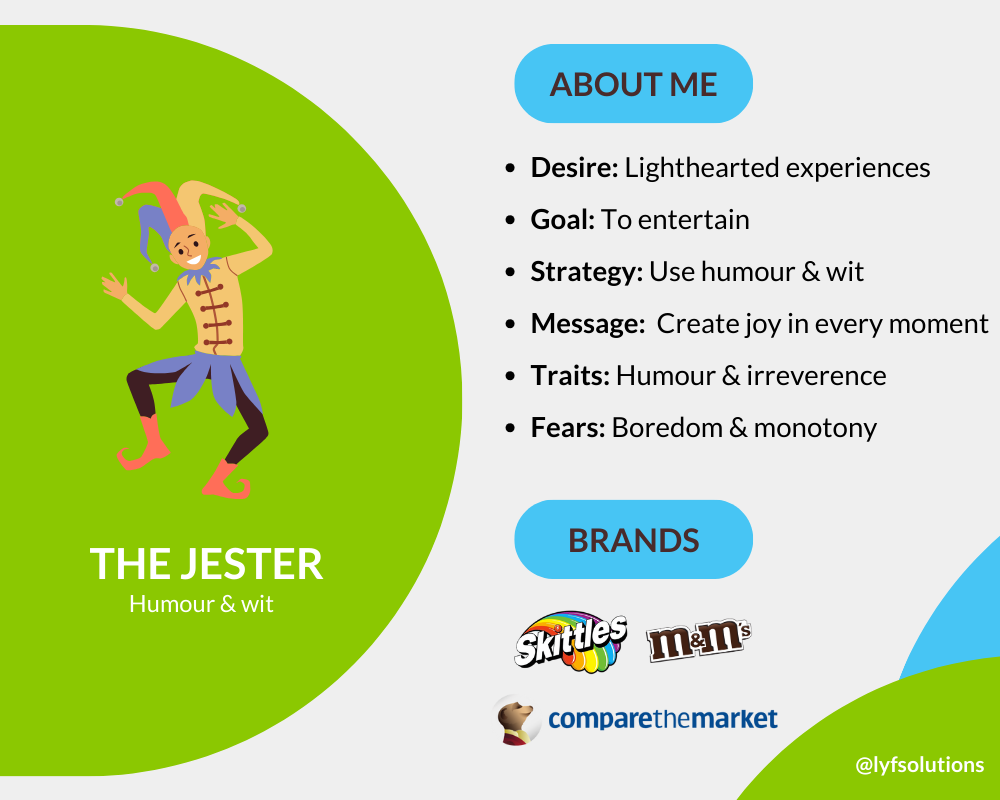 The Jester brand archetype